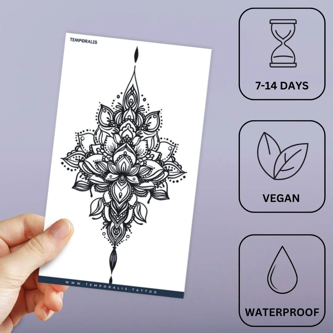 Lotus Mandala Chandelier Tattoo - Image 3