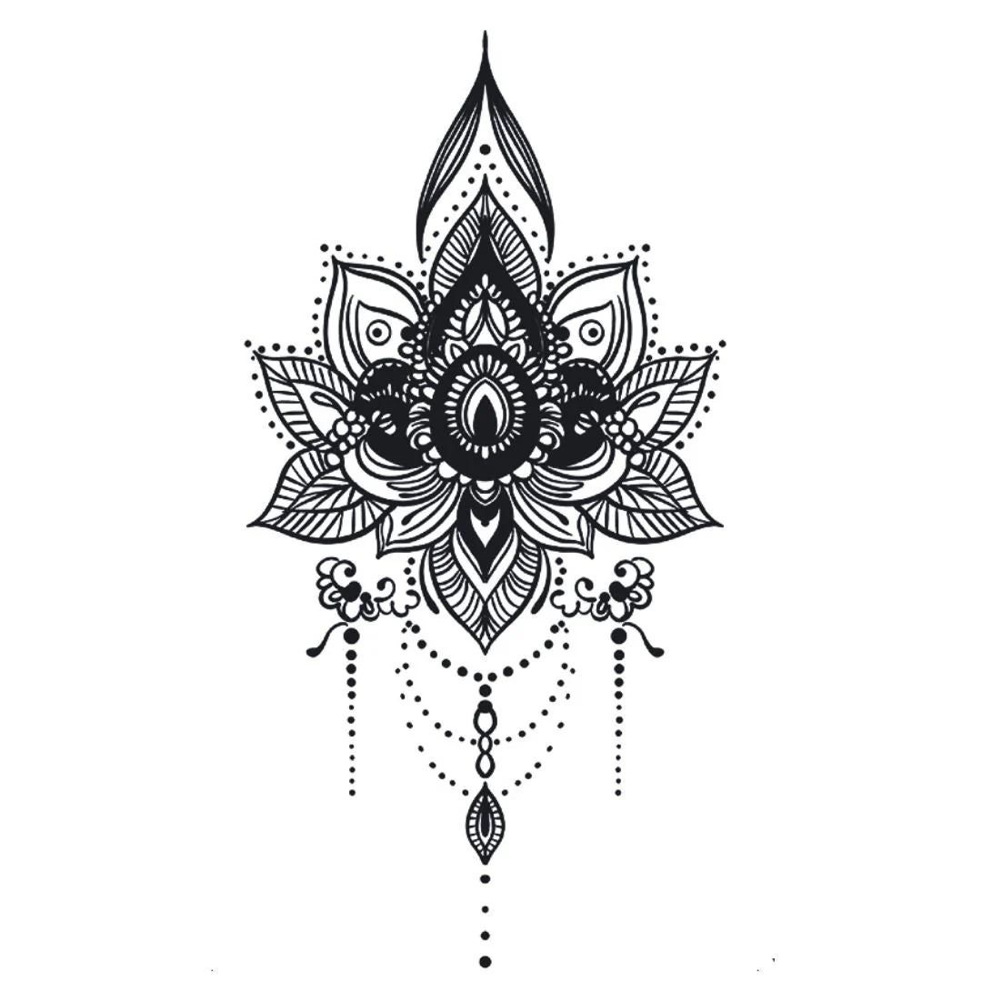 Lotus Mandala Chandelier Tattoo - Image 2