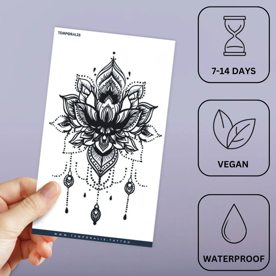 Lotus Mandala Chandelier Tattoo - Image 3