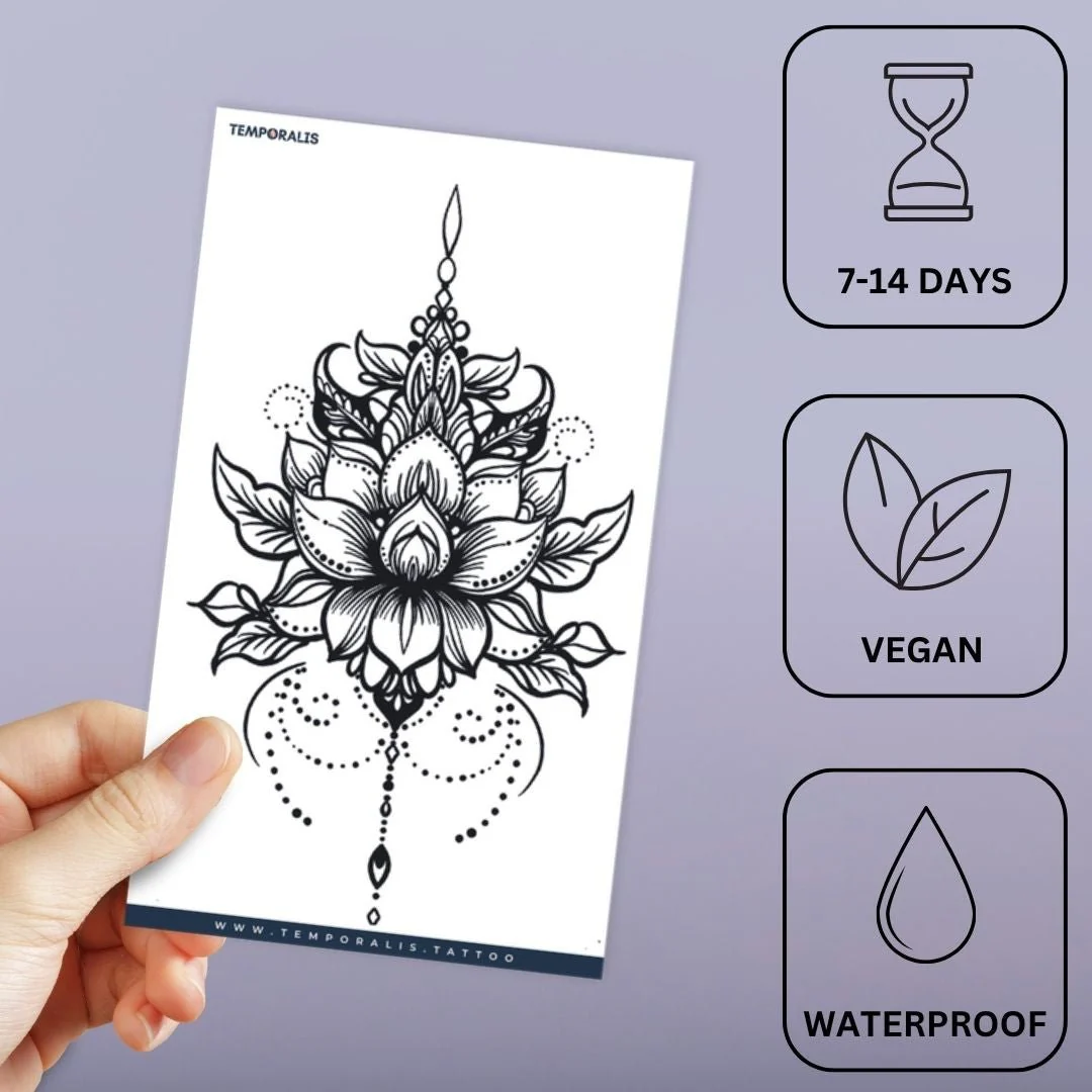 Lotus Mandala Chandelier Tattoo - Image 3