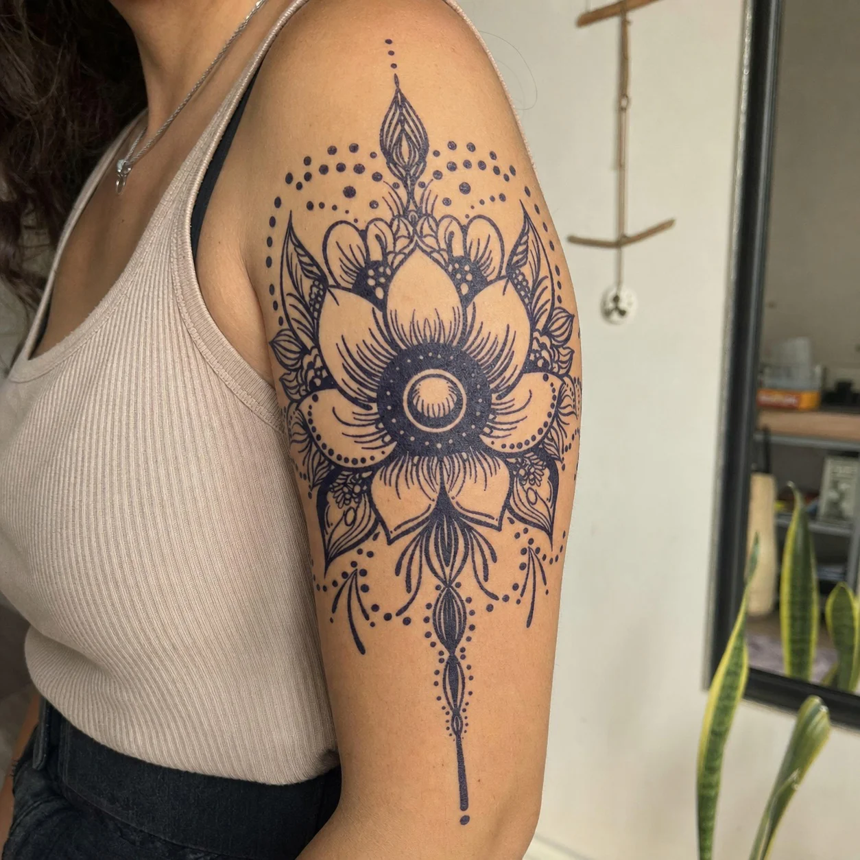 Lotus Mandala Flower Tattoo