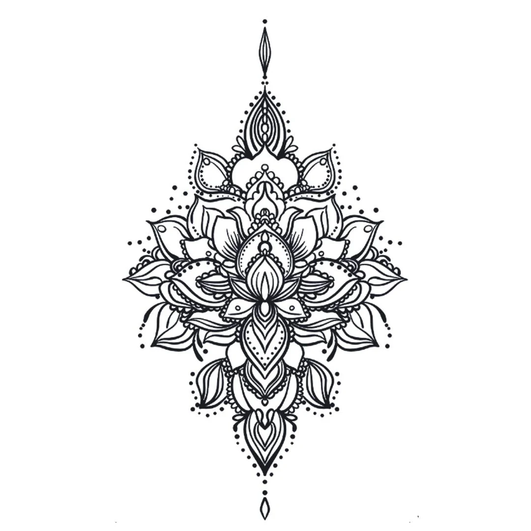 Lotus Mandala Ornamental Tattoo - Image 2