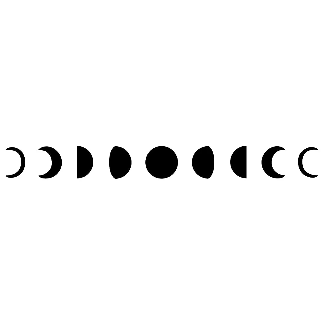 Moon Phases Temporary Tattoo - Image 2