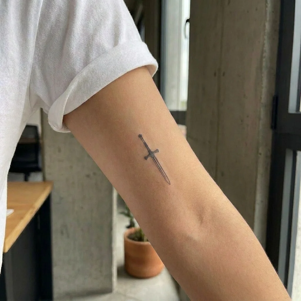 Medieval Sword Tattoo