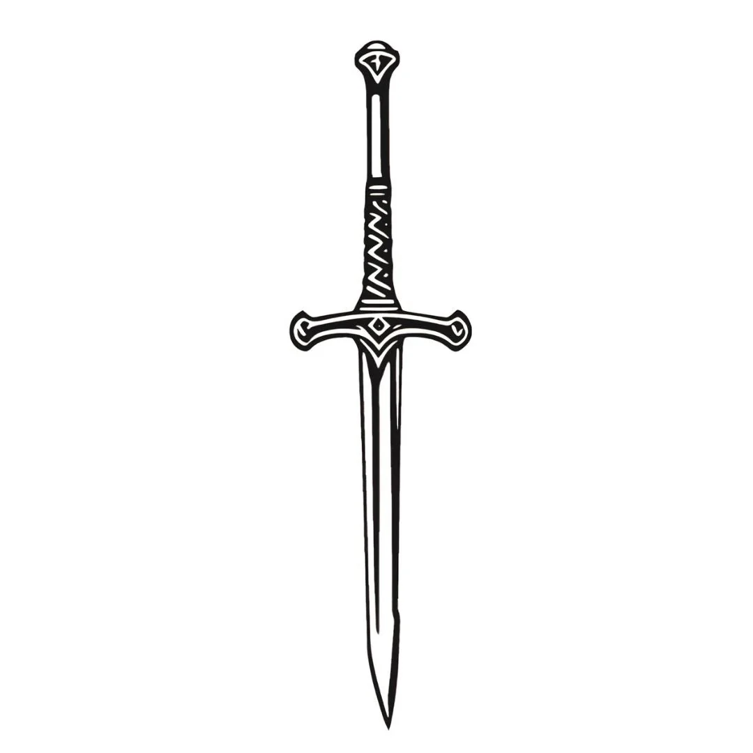 Medieval Sword Tattoo - Image 2