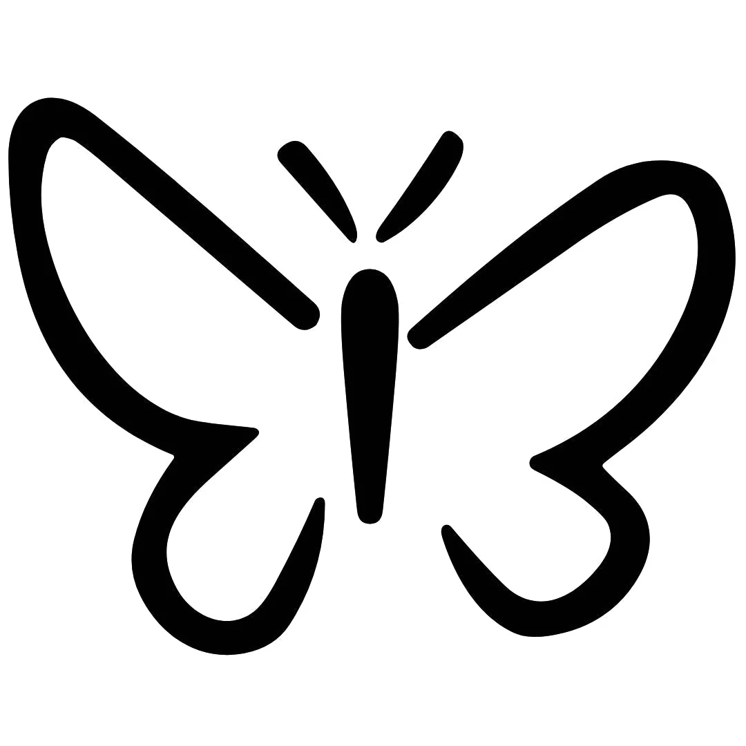 Fine line butterfly temporary tattoo - Image 2