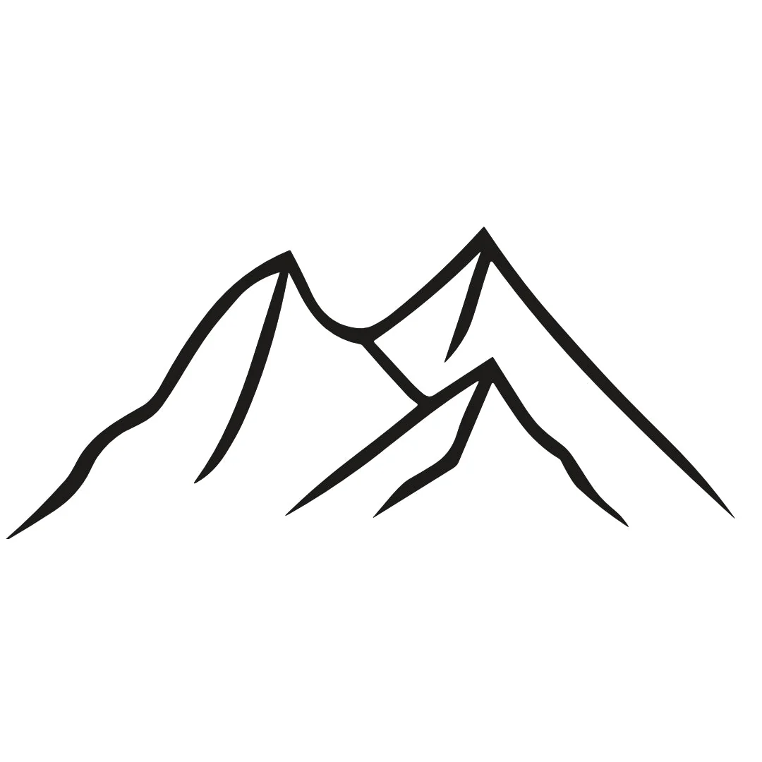 Minimalist Mountain Range Temporary Tattoo - Image 2