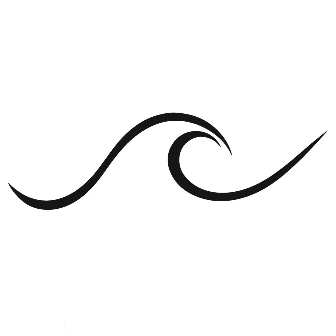 Minimalist Wave Tattoo - Image 2
