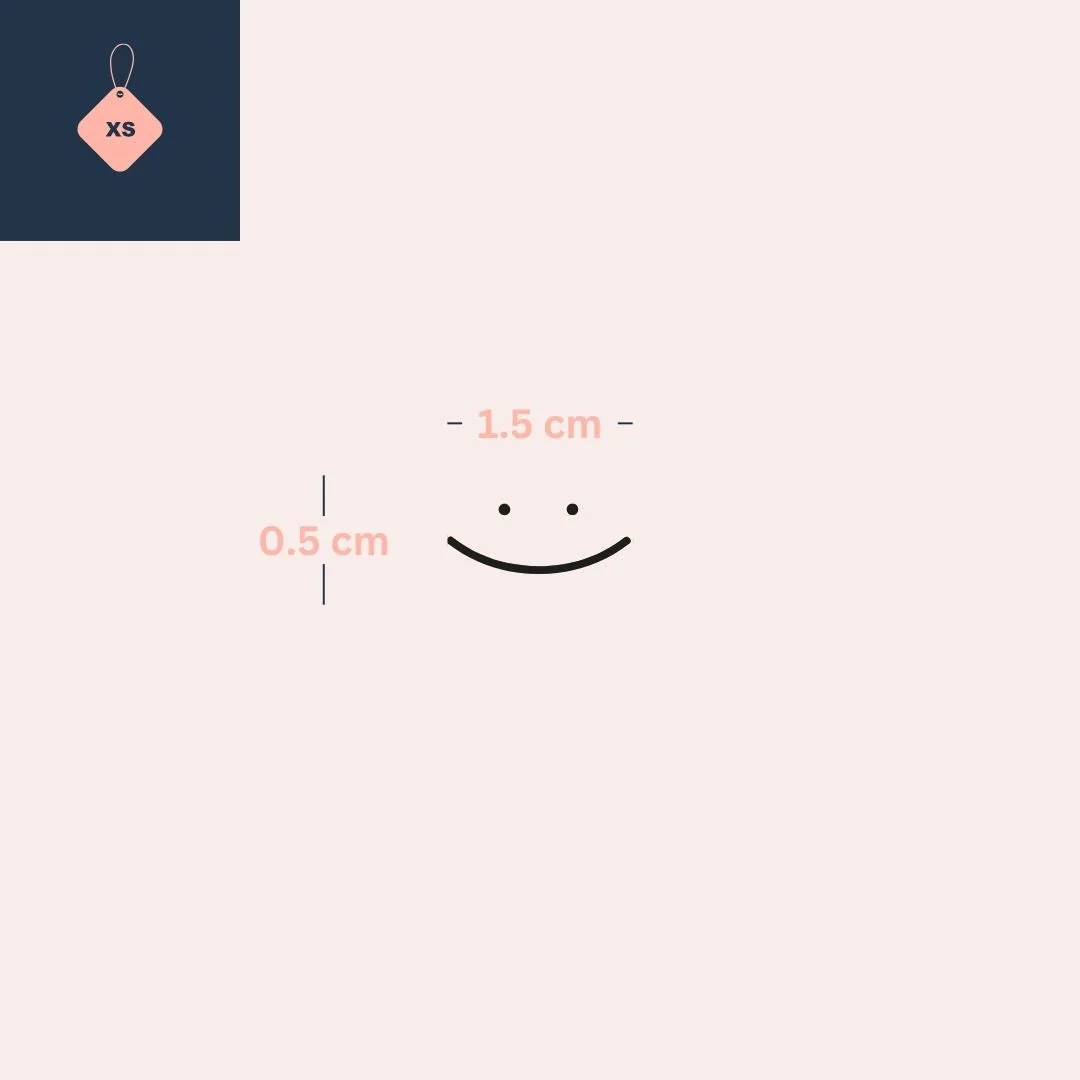 Minimalist smiley face temporary tattoo - Image 4