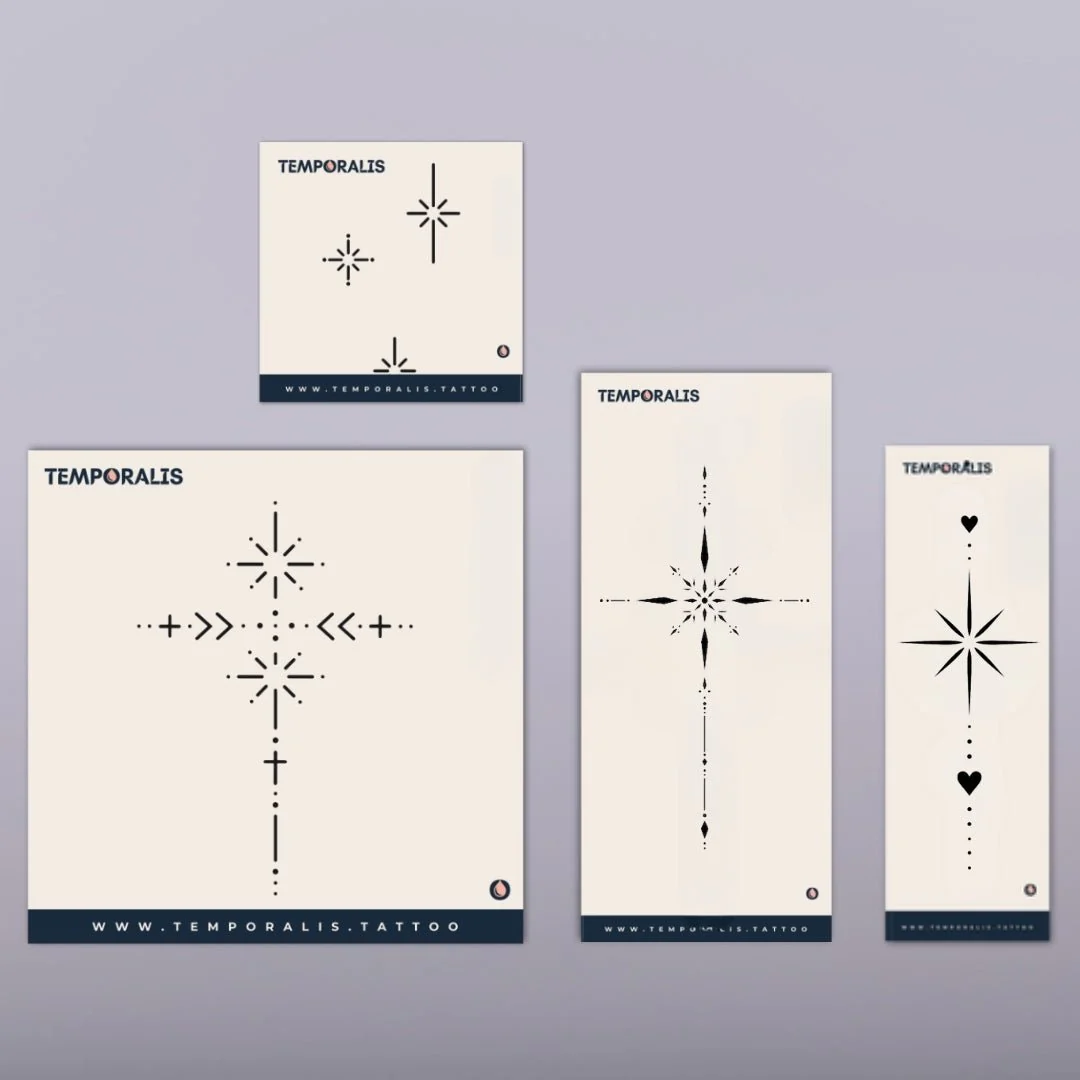 Minimalist Star- Tattoo Kit (4 tattoos)