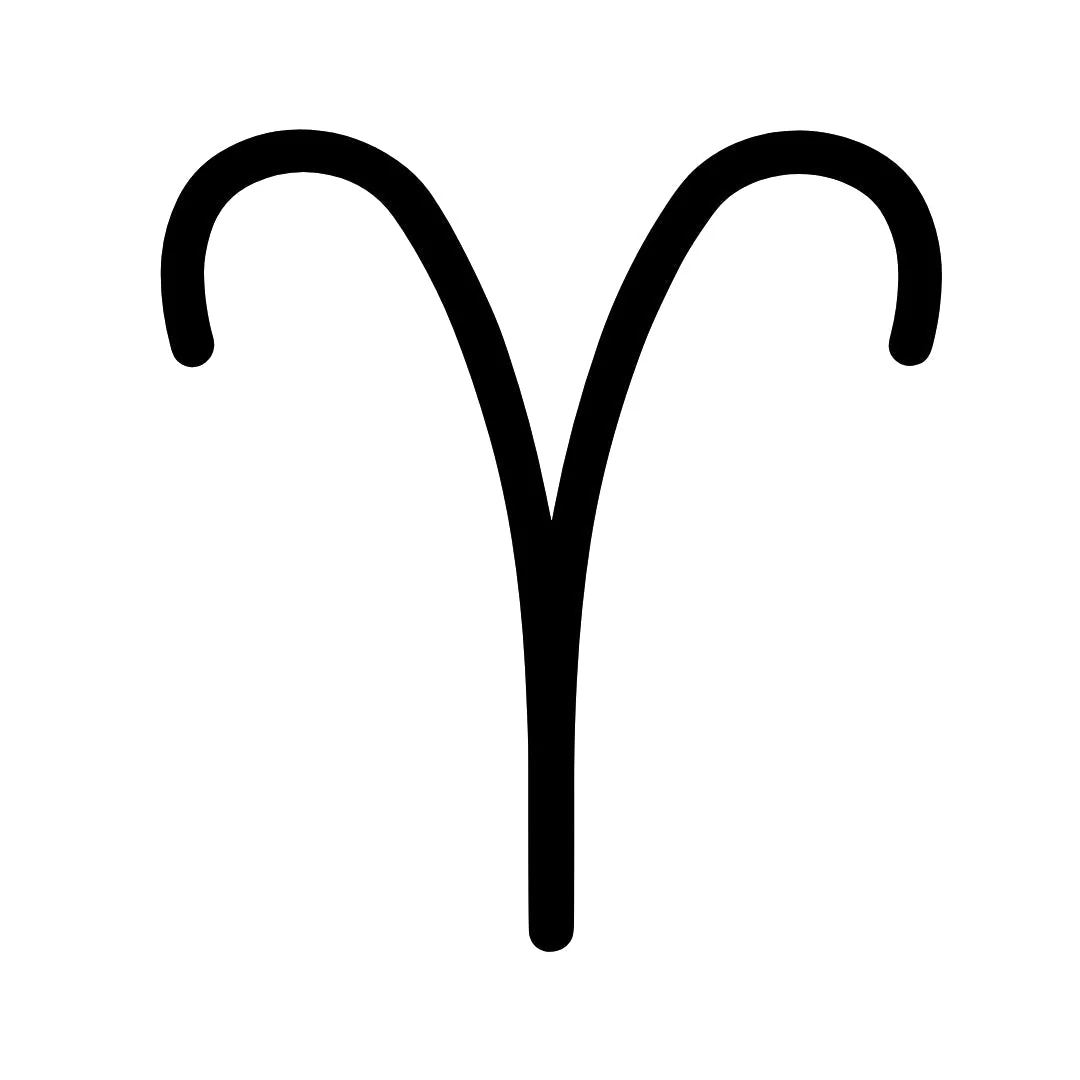 Minimalist Aries zodiac temporary tattoo - Image 2