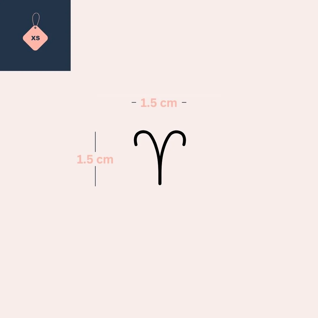 Minimalist Aries zodiac temporary tattoo - Image 4