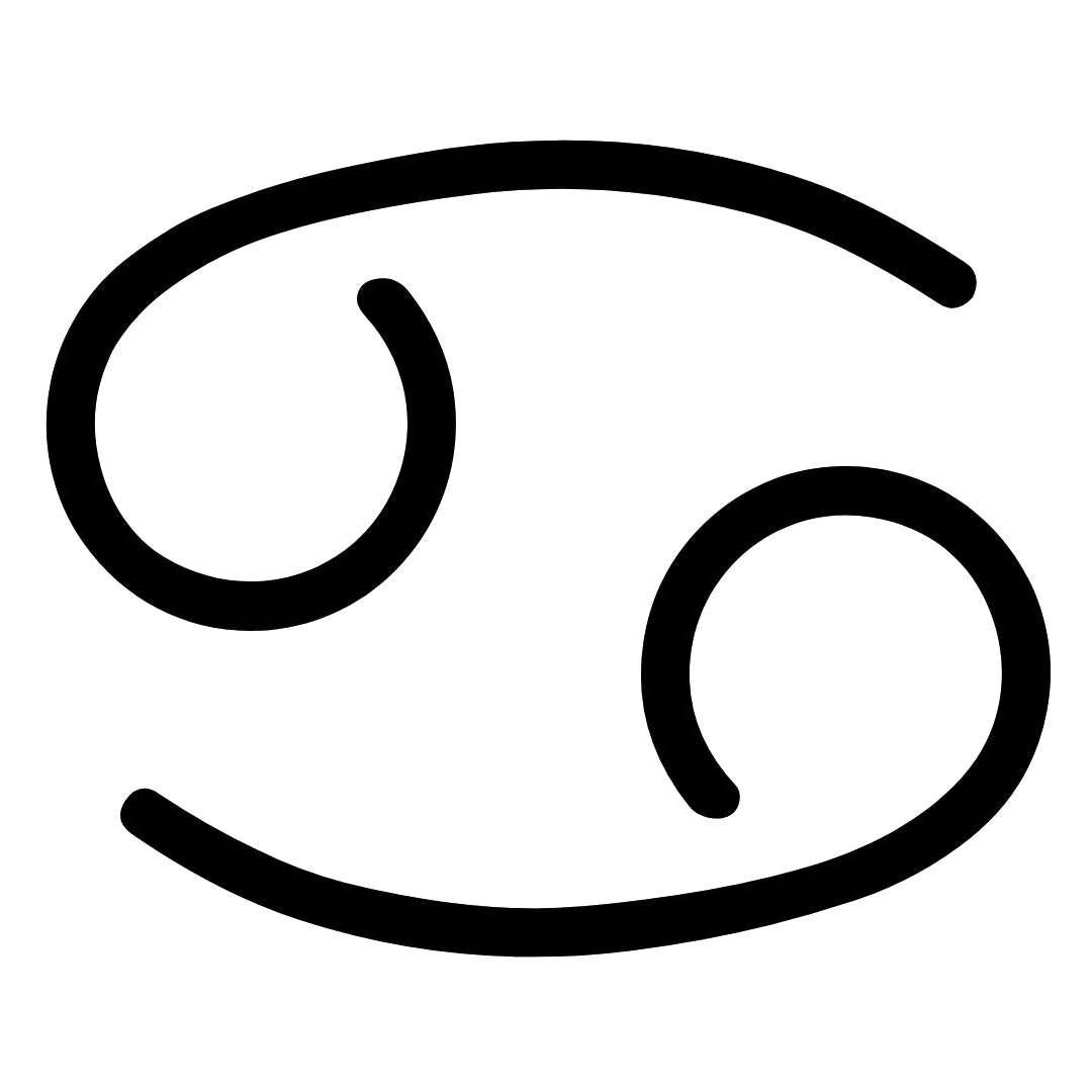 Minimalist Cancer zodiac temporary tattoo - Image 2