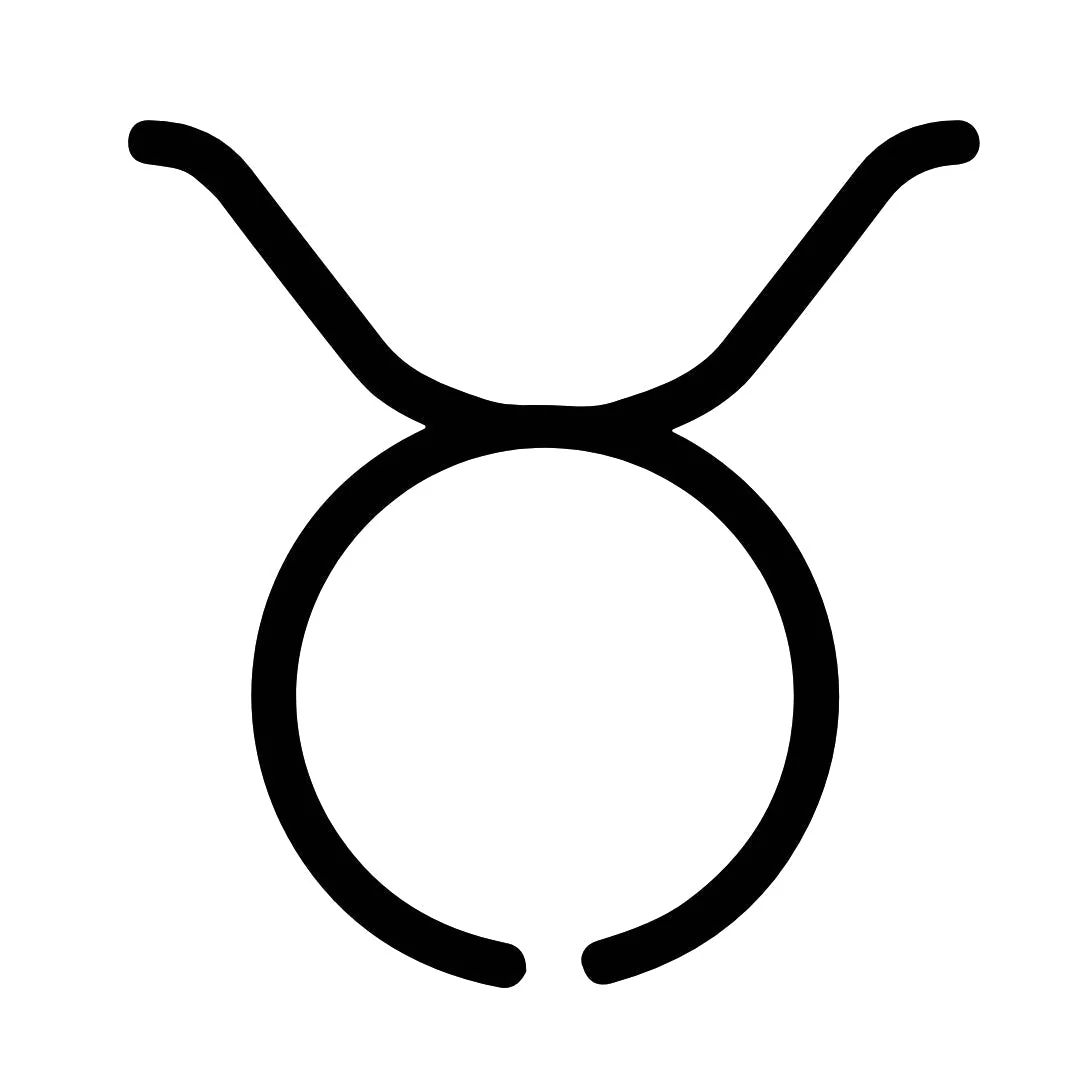 Minimalist Taurus zodiac temporary tattoo - Image 2
