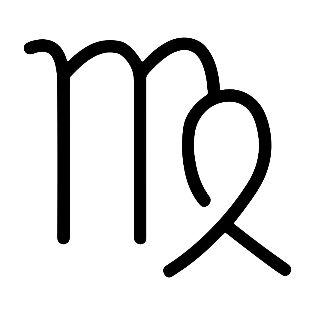 Minimalist Virgo zodiac temporary tattoo - Image 2