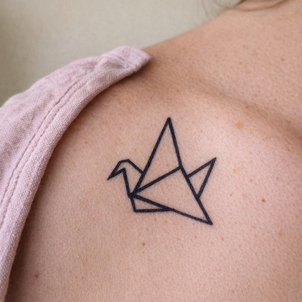 Origami Crane Tattoo