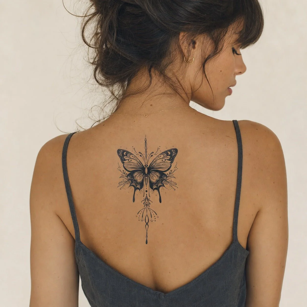 Ornamental Butterfly Tattoo