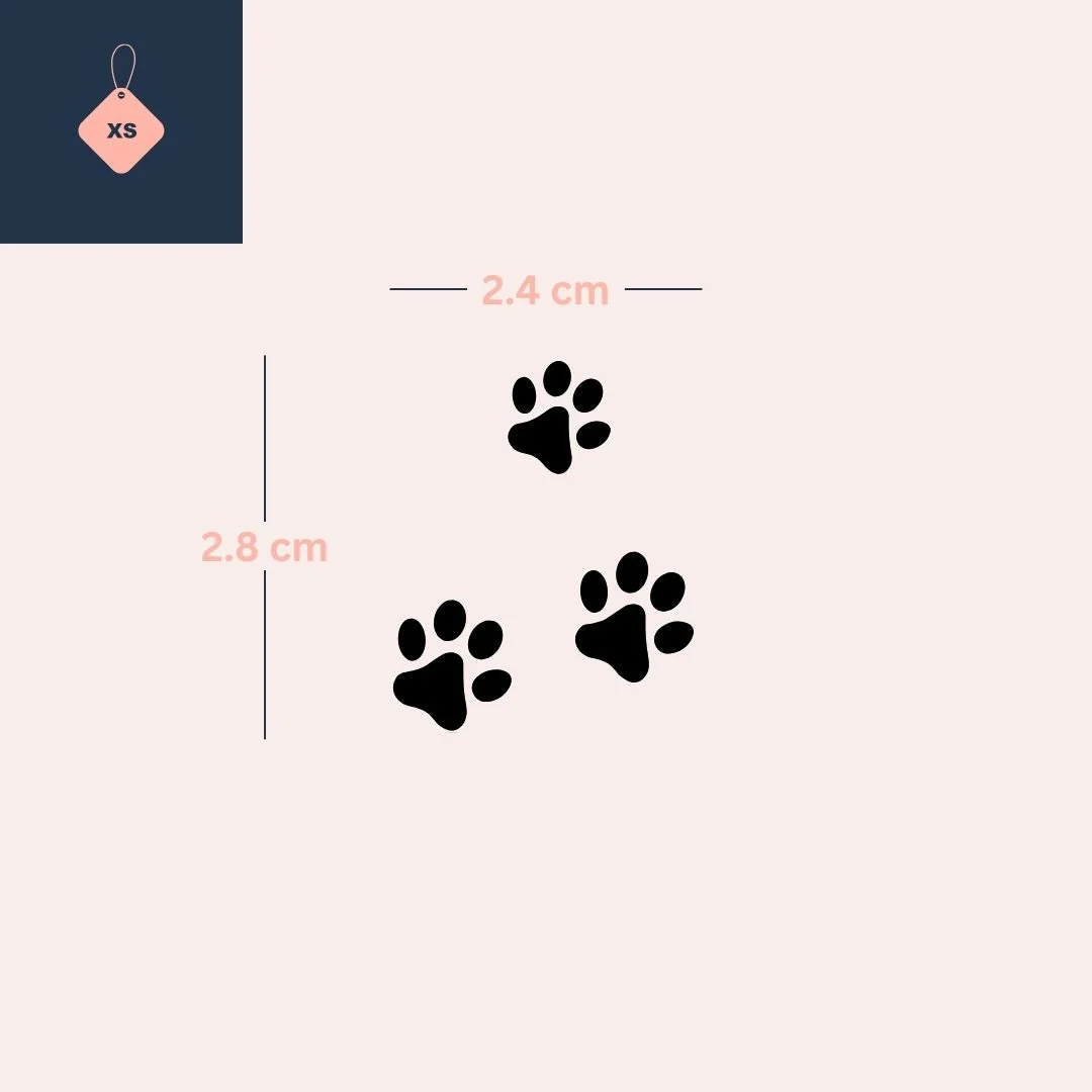 Three Paw Prints Temporary Tattoo - Image 4