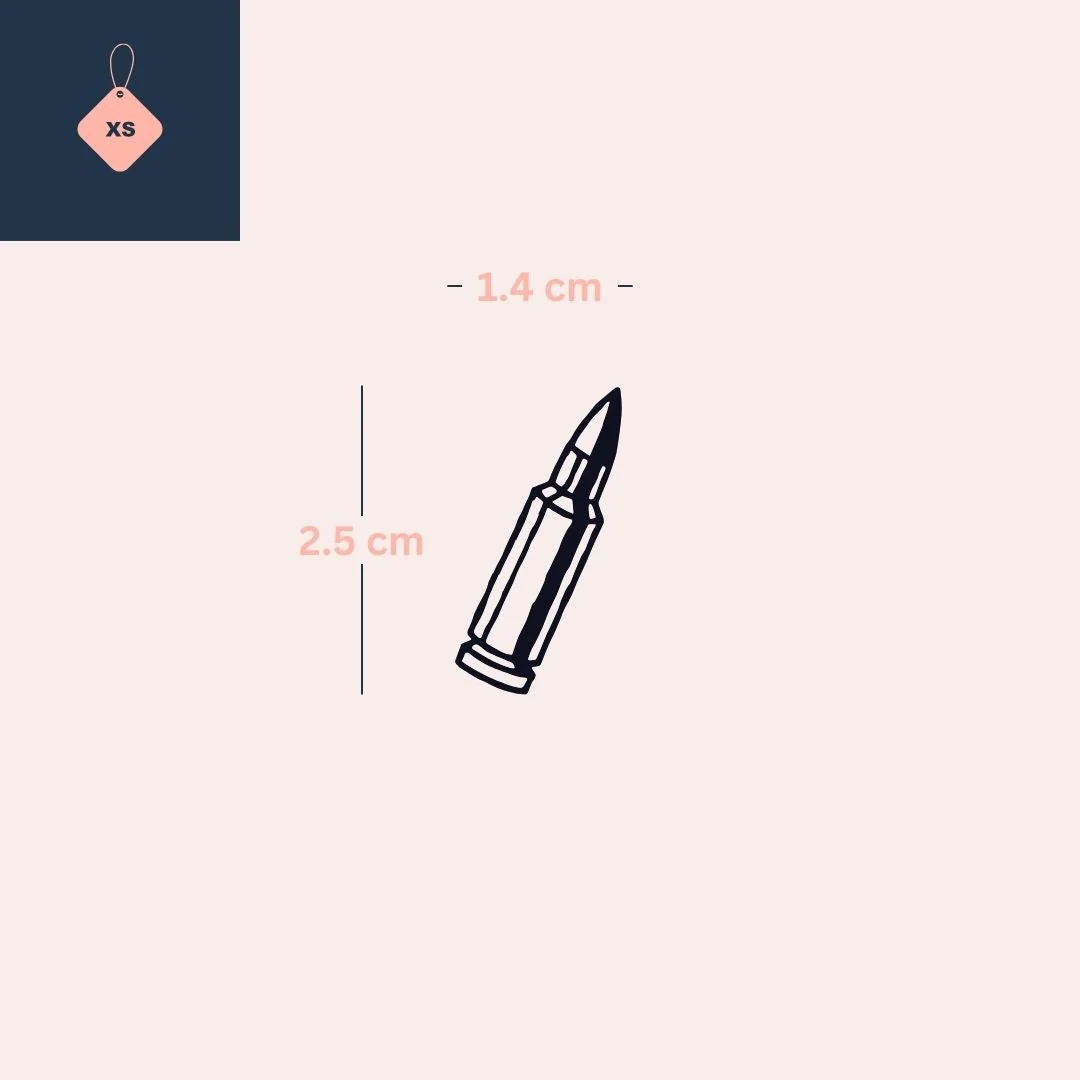 Pistol bullet temporary tattoo - Image 4