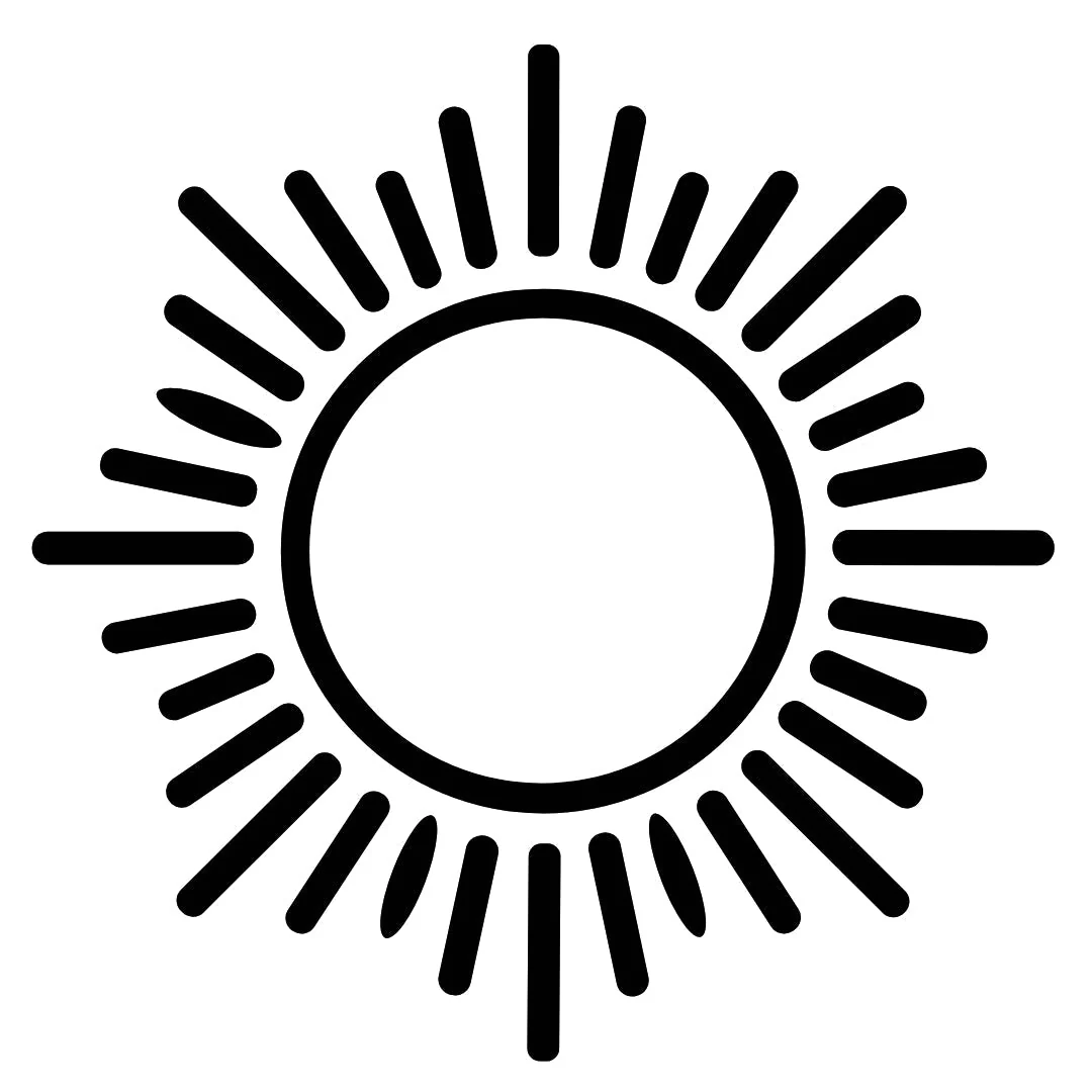 Geometric Sunburst Temporary Tattoo - Image 2