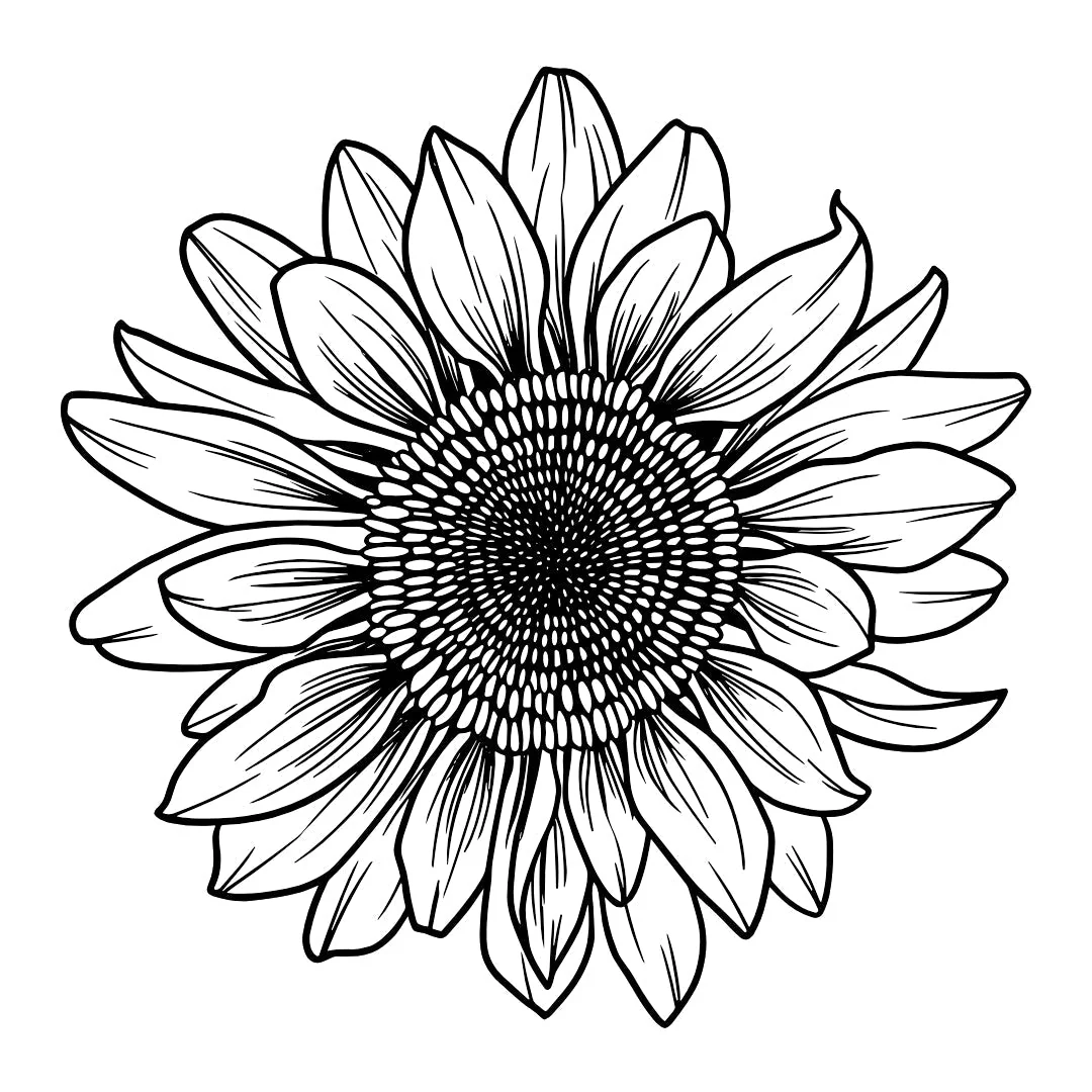 Realistic sunflower bloom temporary tattoo - Image 2