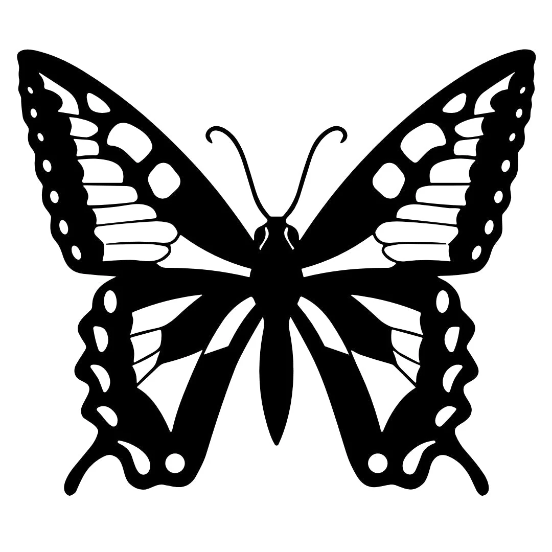 Butterfly silhouette temporary tattoo - Image 2