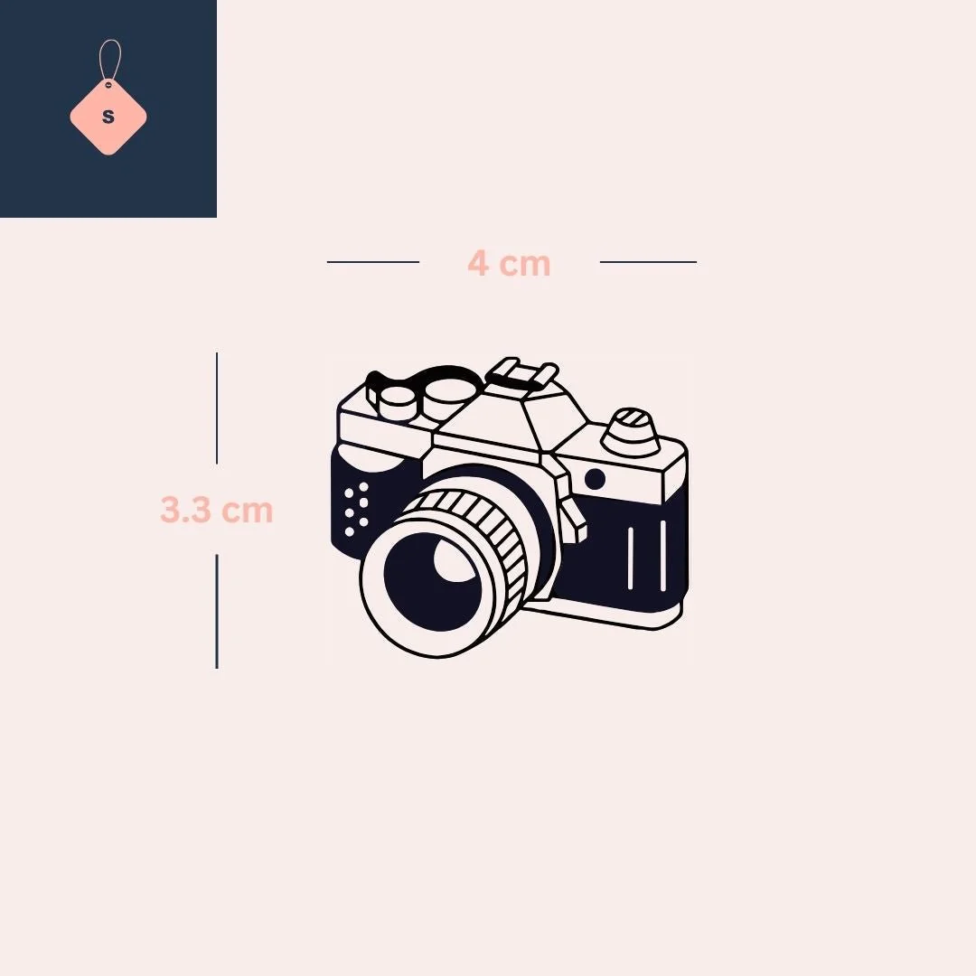Vintage Camera Temporary Tattoo - Image 4