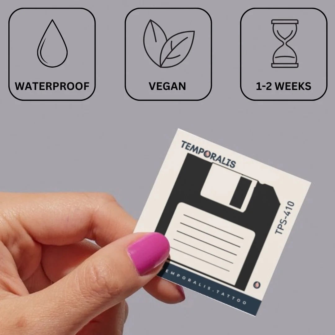 Floppy disk temporary tattoo - Image 3