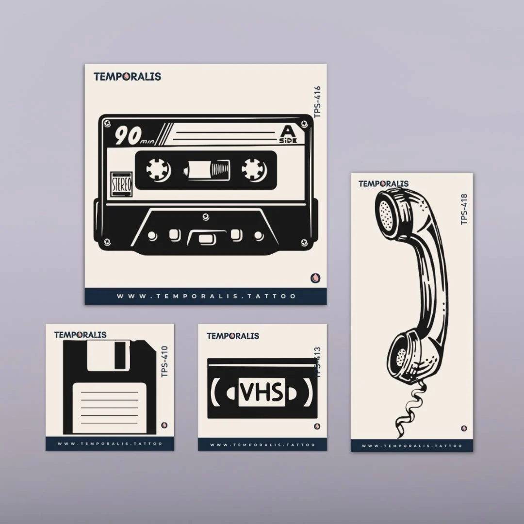 Retro Media - Tattoo Kit (4 tattoos)