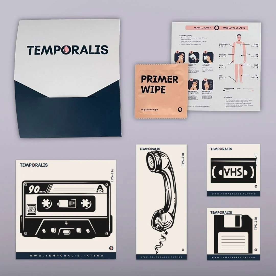 Retro Media - Tattoo Kit (4 tattoos) - Image 2