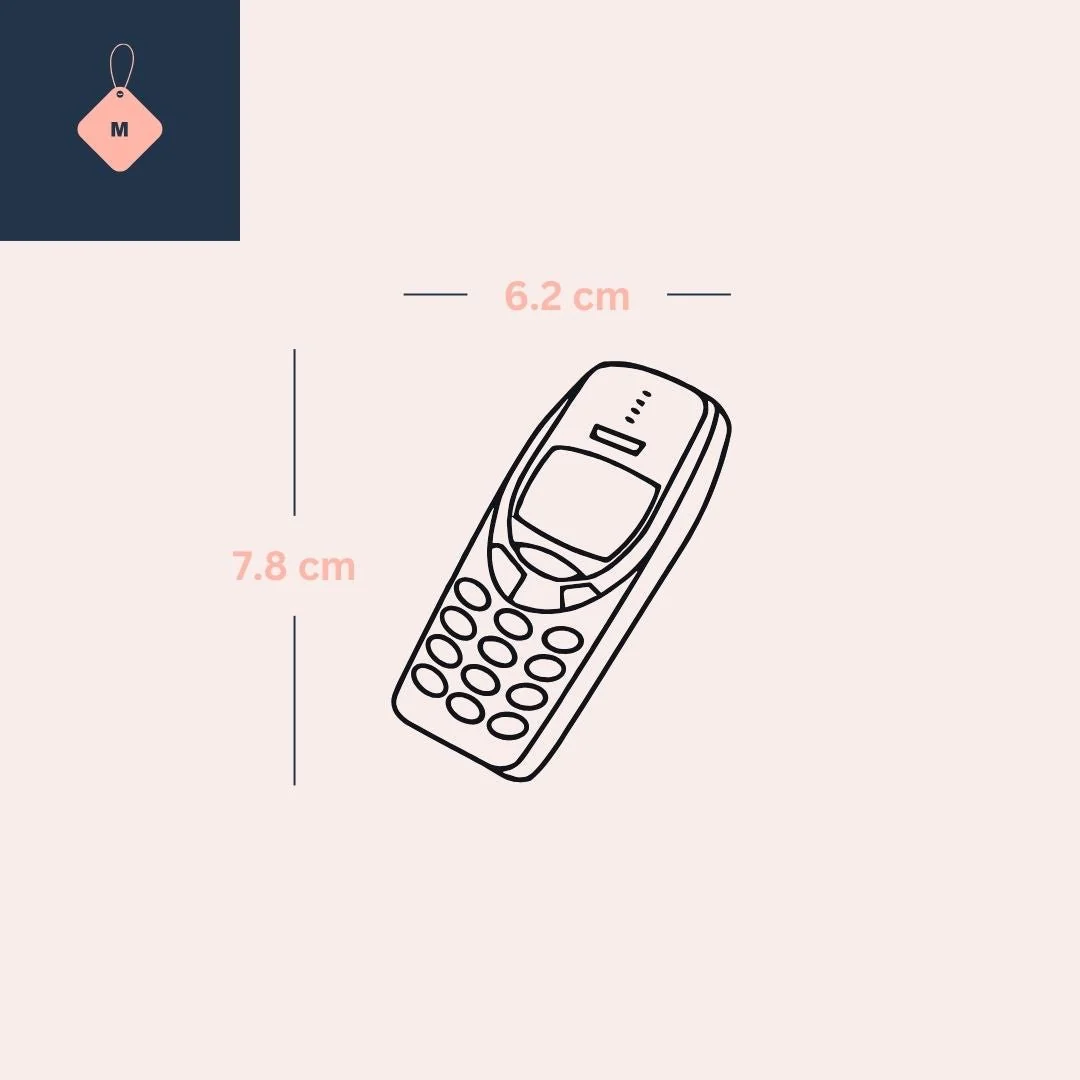 Retro mobile phone temporary tattoo - Image 4