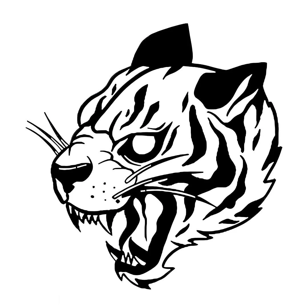 Roaring Tiger Head Tattoo - Image 2