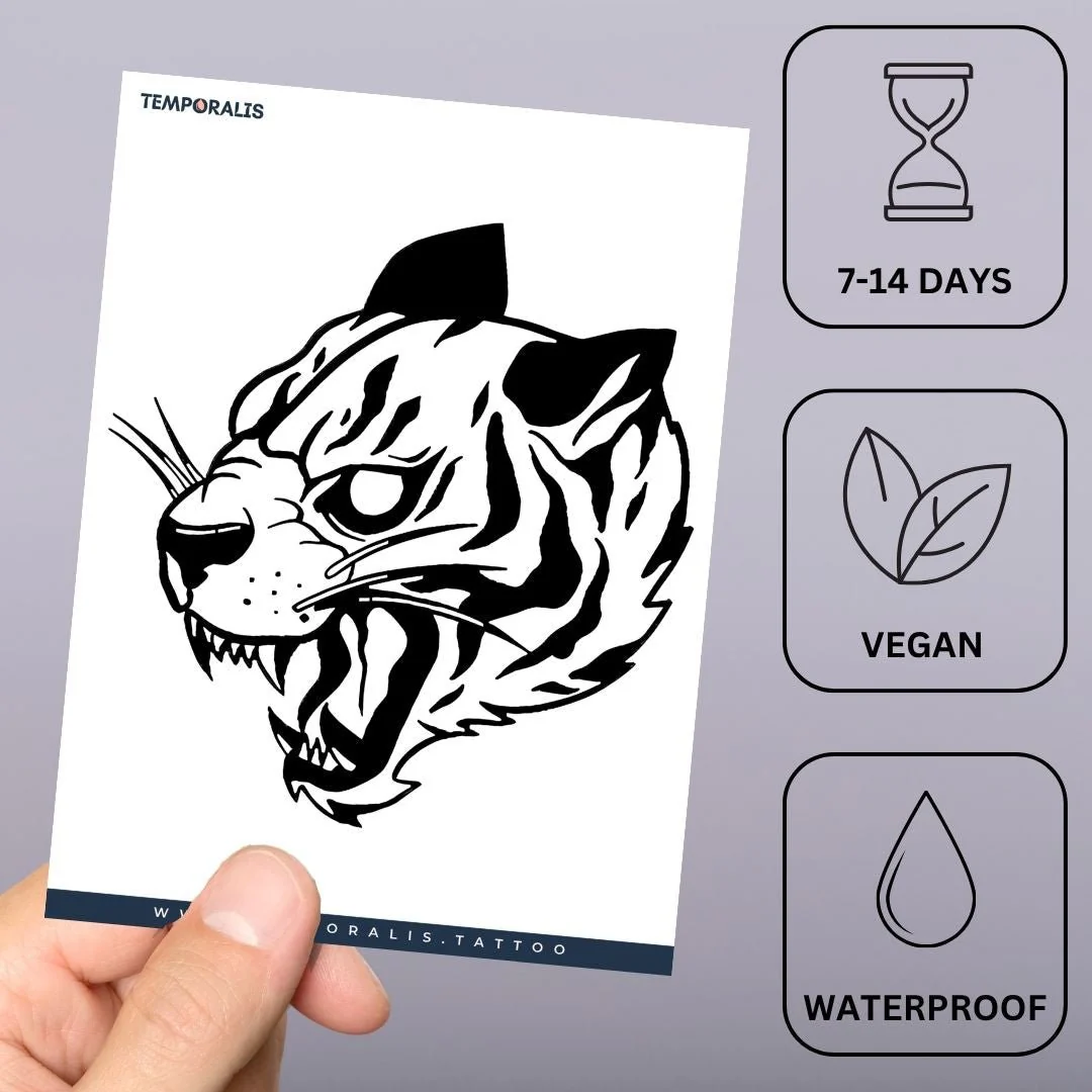Roaring Tiger Head Tattoo - Image 3