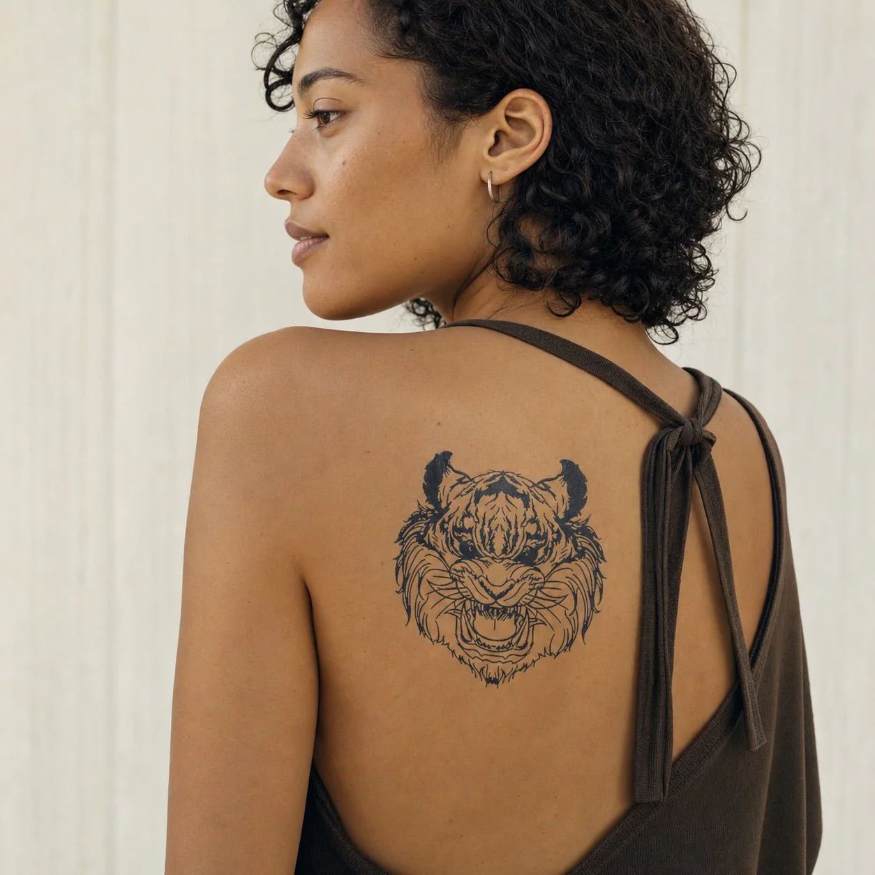 Roaring Tiger Head Tattoo