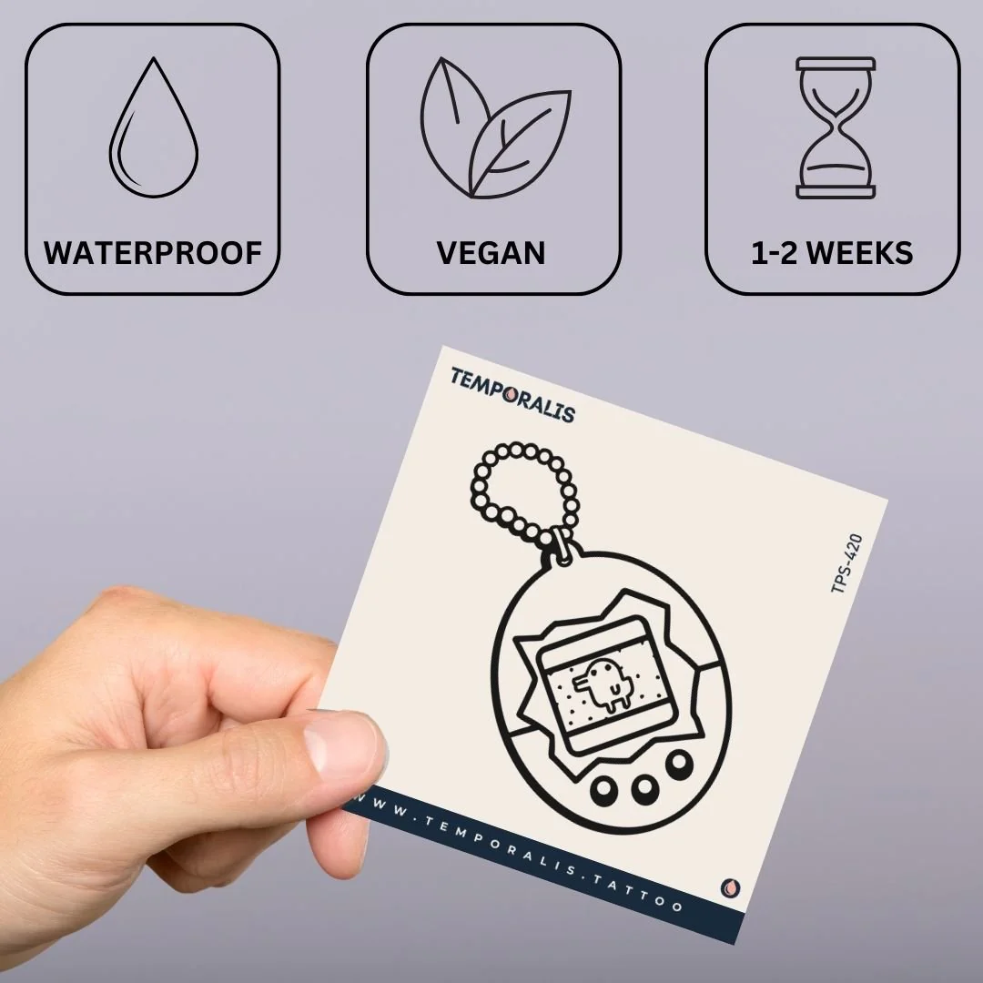Tamagotchi keychain temporary tattoo - Image 3