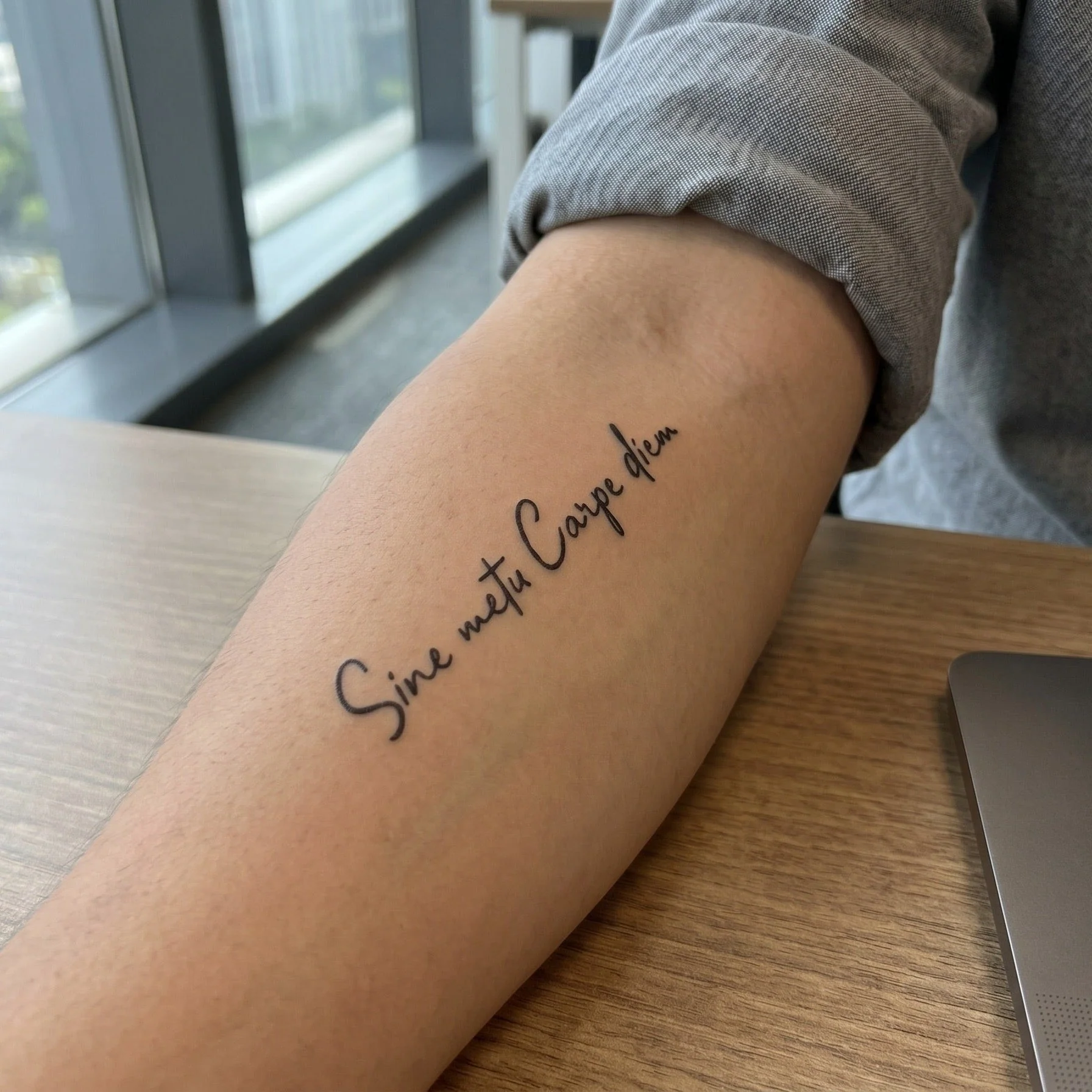 Sine Metu Carpe Diem Tattoo