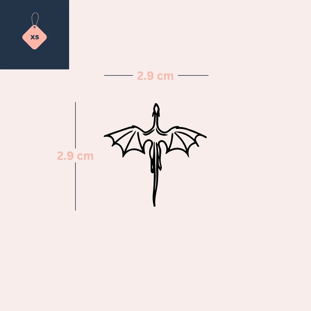 Flying dragon temporary tattoo - Image 4