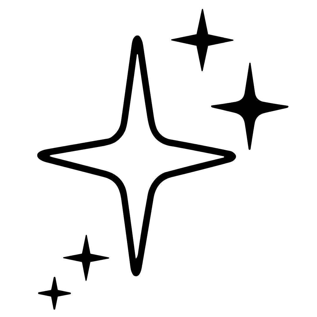 Sparkling stars temporary tattoo - Image 2