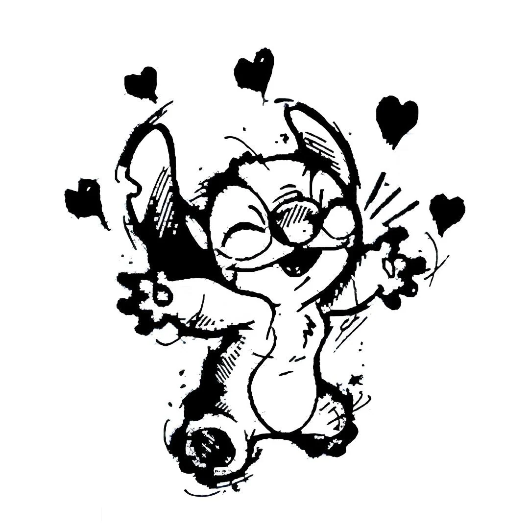 Stitch Sketch Tattoo - Image 2