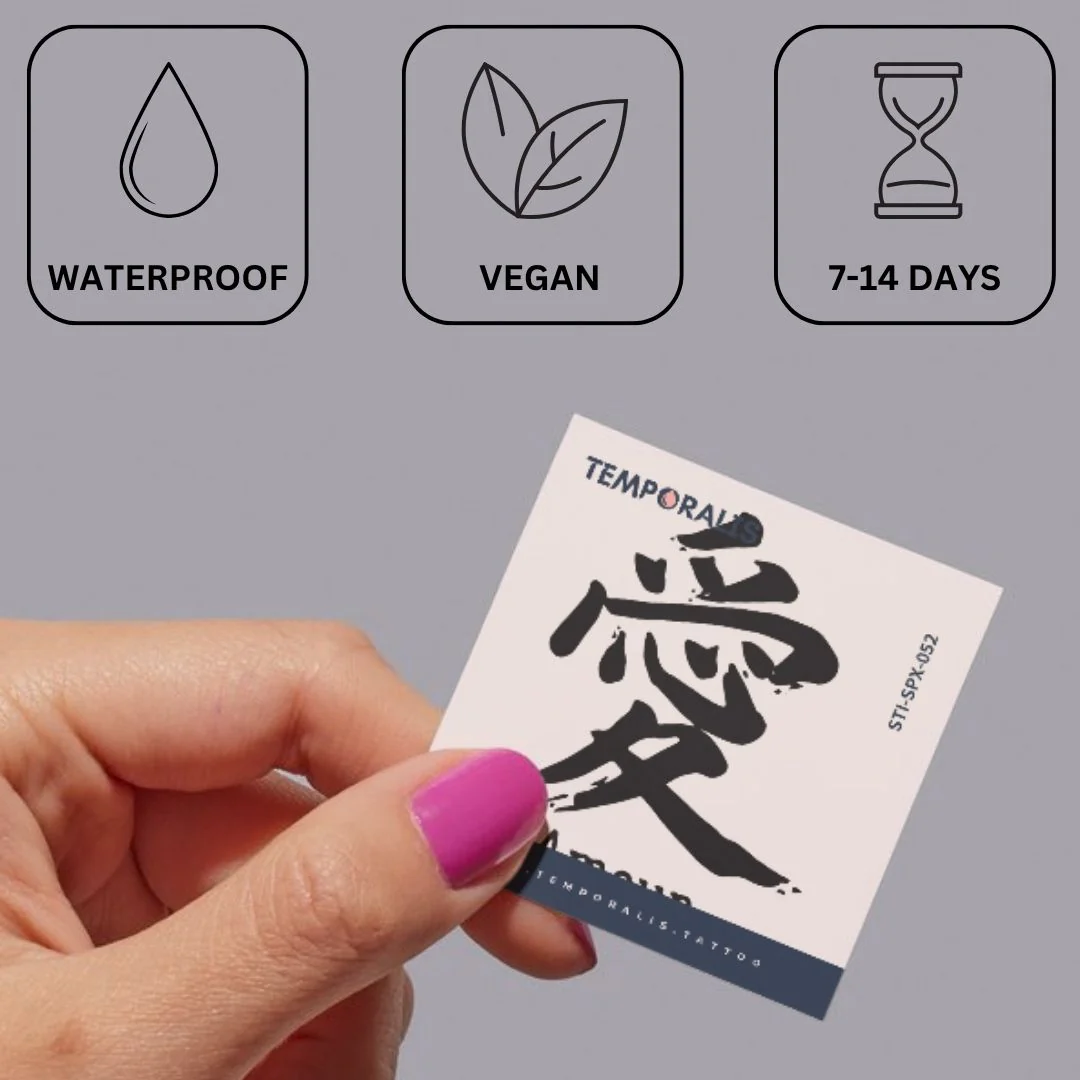 Temporary tattoo with Chinese 'Love' character - Image 3