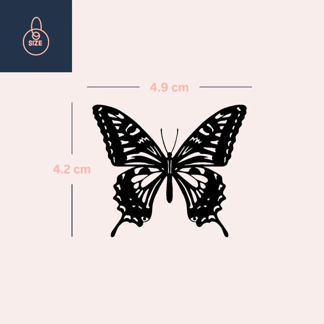 Monarch butterfly temporary tattoo - Image 4