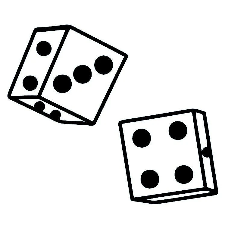 Dices temporary tattoo - Image 2