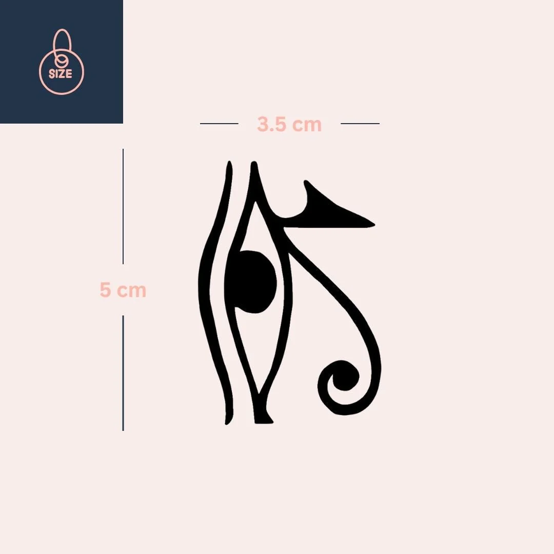Eye of Horus temporary tattoo - Image 4
