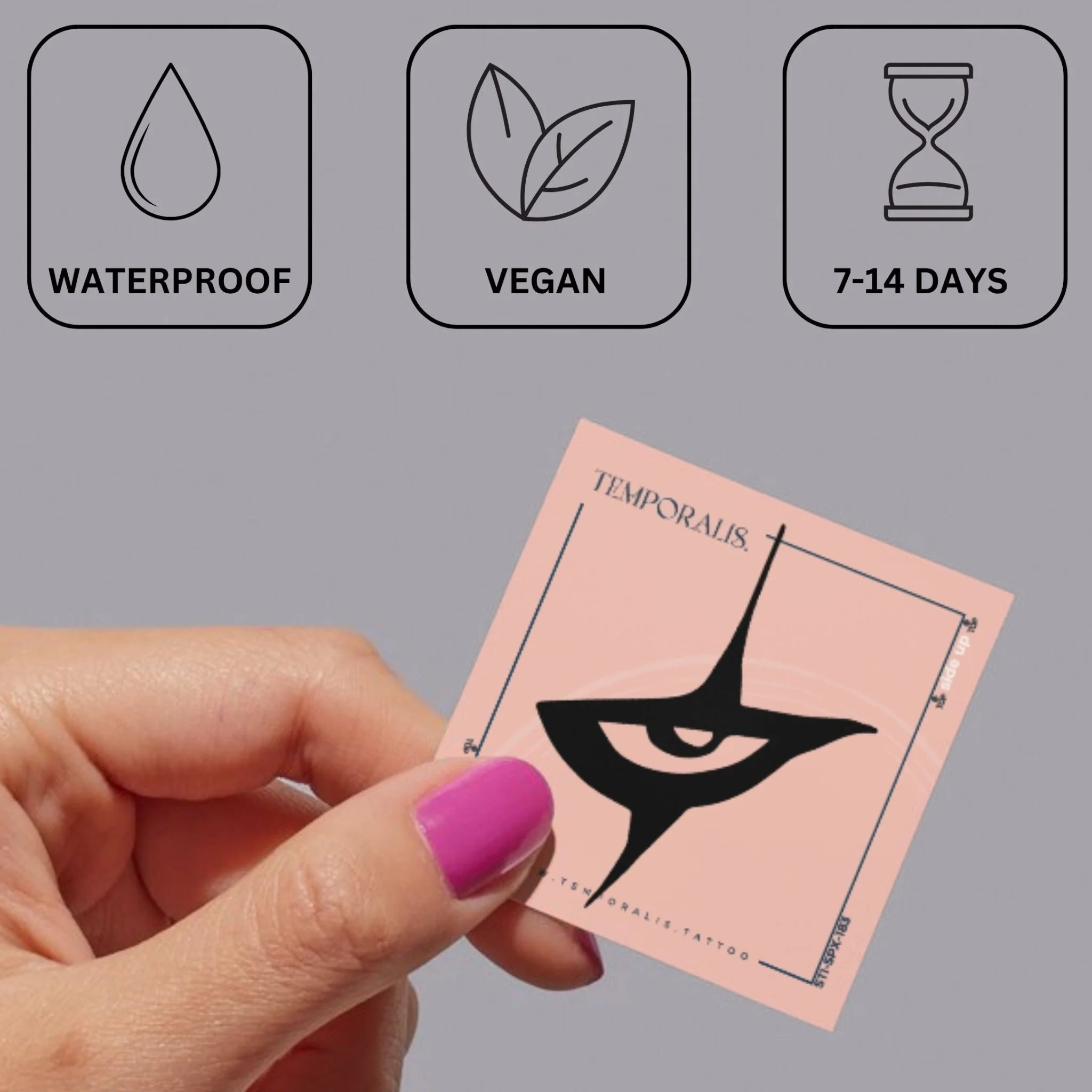 The Crow eye temporary tattoo - Image 3
