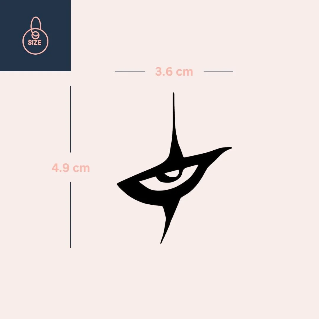 The Crow eye temporary tattoo - Image 4