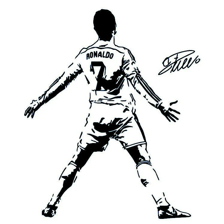 Ronaldo back-view goal celebration temporary tattoo - Image 2