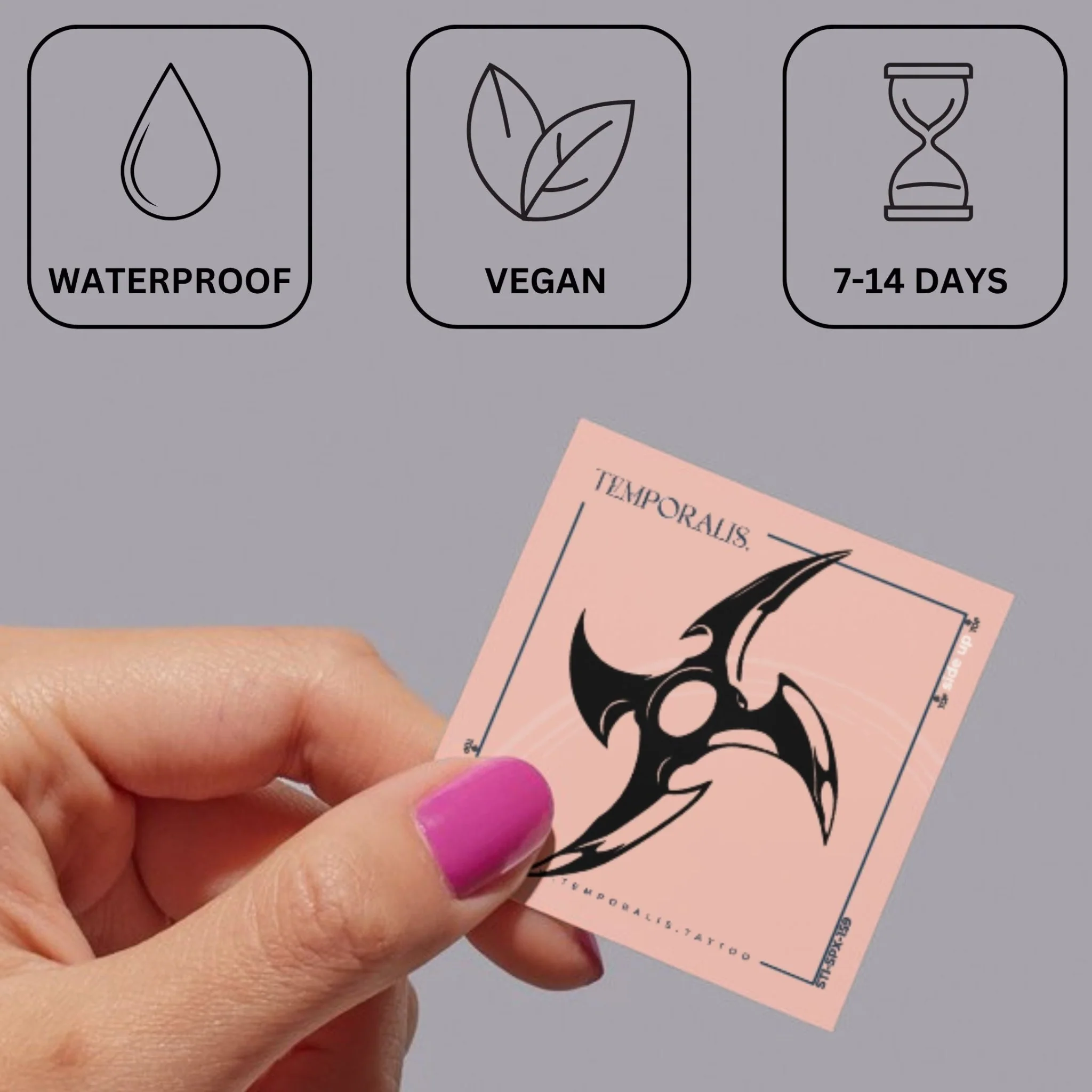Shuriken temporary tattoo - Image 3
