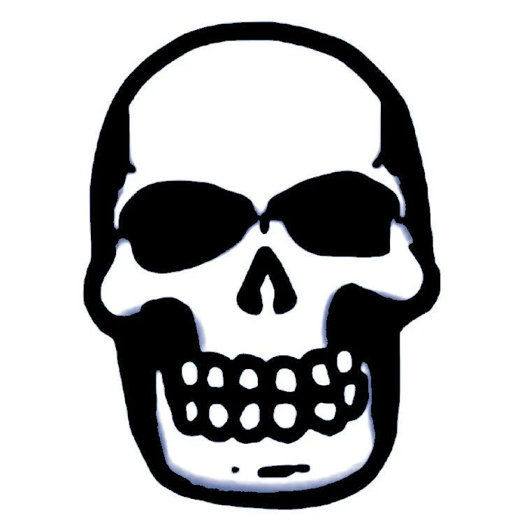 Human Skull Temporary Tattoo - Image 2