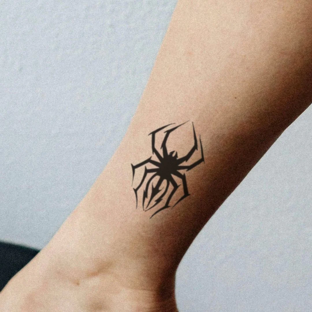 Tribal Spider Temporary Tattoo