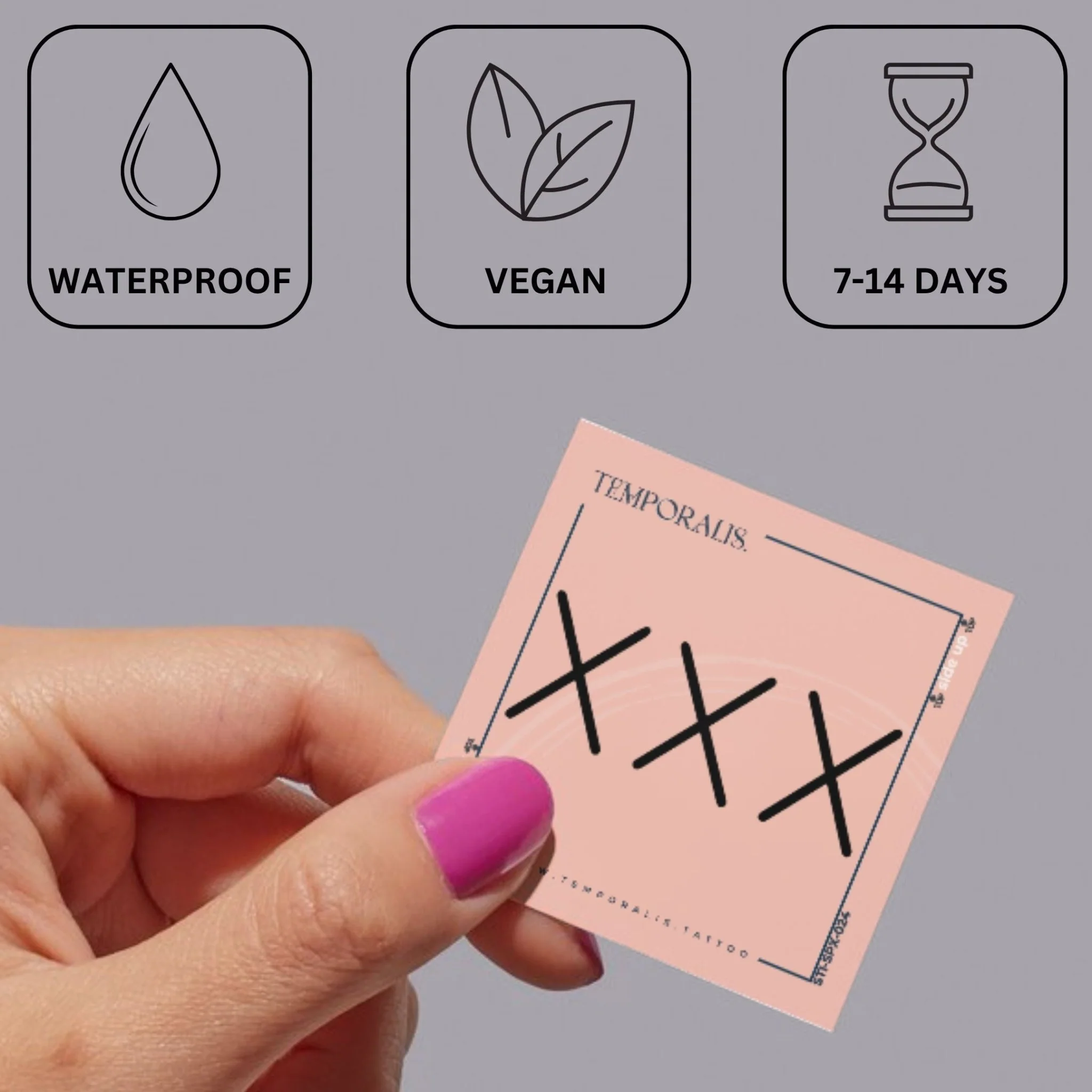 Triple X temporary tattoo - Image 3